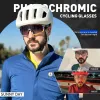 Okulary przeciwsłoneczne Kapvoe Sport Gogle Red lub Blue Fotochromic Cycling okulary MTB rowerowe