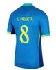2024 브라질 Endrick 축구 유니폼 긴 슬리브 플레이어 버전 Camiseta de Futbol Neymar Jr Football Shirt G.Jesus 24 25 Vini Jr Casemiro Brasil Maillots Football