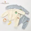 Sets Neugeborenes Baby Mädchen Junge Baumwoll Cartoon Kleidung Set Hoodie+Pant Herbst Kinderkleidung Anzug Langarm Top Baby Kleidung 3m5y