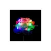 Outros favores de casamento Party Led Glasses brilharem no Dark Halloween Christmas Carnival Birthday Props Acessory Neon Plashing Toys Dro dhdnk