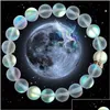 Sirène perlée perle cristal cristal roney stand mticolor labradorite pierre bracelet bracelet à la main
