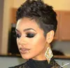 Hair Wigs Short Straight Brown Pixie Cut Wig Human for Black Women Part Lace Ombre Blonde Burgundy Brazilian Remy Allure 2207222398827