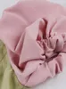 Sukienki imprezowe tonval różowy i niebieski patchwork zaciągnięcie rękawy vintage sukienki A-Lace-Up talia poliestrowa noc elegancka