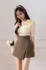 Shorts Shorts Fashion High Waist Office Work Lrefular Womens Gonne con abbigliamento Slim Sump Short Short Short Female