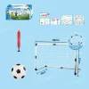 Soccer 2In1 Mini Football Soccer Ball Goal Folding Post Net + Pump Kids Sport Indoor Outdoor Games Toys Kids Sports Training Equipment