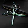 Schere Anpassung /Name 6 '' Green Damaskus Haarschere Haarschnitt Schere dünner Friseur Makas Schneiden von Scheren Friseur Schere Schere