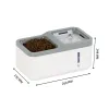 Supplies Fountaine d'eau de chat pour animaux de compagnie avec éclairage LED 1.5 L