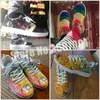 Chaussures décontractées Where Isart Vintage Red Green Gradient Sneaker 2024 Fashion Women Cartoon Cartoon Healthcare Print Lace-Up Footwear