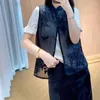 Gilet pour femmes Organza de soie rose 2024 Summer Chinois Style Designer de luxe Top Sans mannequin Camisole K769