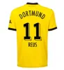 23/24 Dortmund Reus Reyna Sancho 50ª camisa de futebol 2023 Versão da xícara Kamara Hummels Adeyemi Brandt Camisa Hazard Ryerson Bynoe-Gittens Kids Kit Uniformes de futebol