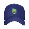 Ball Caps Flaga brazylijskiego baseballowego baseballu mężczyzn Kobiety spersonalizowane regulowane unisex Brazylijskie dumne tatę kapelusz wiosenny snapback