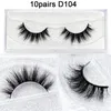 10pairs Visofree Mink Lashes 3D Mink False Eyelash Wholesale Natural Lashes Dramatic Eyelashes Handmade Full Strip Lashes Makeup 240422