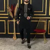 Kaftan Luxury Men Suit Haftied Top Spodni 2 -części