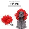 Fala u produkująca psa miękka i wygodna tkanina nylonowa Red Pet Zapasy Pet Zabawne nakrycia głowy Łatwa w użyciu sukienka dla kota