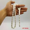 Strands Man's Tasbih High imitation ivory resin prayer beads gift for father good quality Misbaha white Bracelets