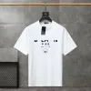 Mens camiseta masculina camisas de grife de verão Casual redondo algodão puro de mangas curtas Carta de moda ao ar livre impressão de roupas masculinas respiráveis