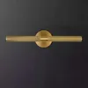Elegancki mosiądz obrazek Light 19 "w złoto z obrotowym 360 ﾰ Projektowanie dla kinkietów ściennych, próżności w łazience i liniowej fakturze Koślonej - stylowe roztwór oświetlenia