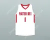 Niestandardowy numer nazwy męski/dzieci bol bol 1 Mater dei High School White Basketball Jersey 1 Top Szyged S-6xl