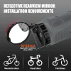 Lights Bicycle Rearview Mirror Adjustable Rotate Cycling Handlebar Led Warning Light Rear View Mirrors for MTB Road Bike Accessories