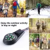 Tassen 10 stks kleurrijke survival sleutelhanger ritssluiting pull mini -kompas voor backpack campack camping hiking pocket navigator avontuurlijke tool