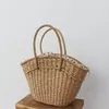 Axelväskor damer hand sommarstrandväska för kvinnor 2024 Bohemian Weave Purse Straw Tote Women's Handbags Bolsos Mujer