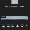 Hubs USB C Hub TypeC to 4K HDMICompatible Adapter RJ45 PD Charge SD/TF Card Reader Docking Station For MacBook Air Pro PC HUB