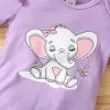 Zestawy 3PC Zima jesień nowo narodzone ubrania ubrania dziewczynki Set Elephant GŁOWY TOP TOP T SHIRC