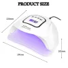 Kits Uv Gel Nail Lamp 150w Uv Nail Dryer Led Light for Gel Polish4 Timers Professional Nail Art Accessories Curing Gel Toe Nails