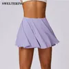 Yoga-Outfit Slim Shorts kurze Röcke Ultra Mini Fitnessstudium Push Up Workout Running Fitness Tennis Anti-Light-Sport