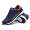 Casual Shoes Leather Men Sneakers Trend Shoe Italian Breathable Leisure Male Non-slip Footwear Vulcanized 50