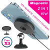 Laddare 15W Magnetic Wireless Charger Qi Car for Magsafe iPhone 15 14 13 12 Samsung Huawei Xiaomi Lämplig för bilanvändning