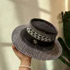 Basker 2024 Sun Hat For Women Straw Patchwork Summer Men Fedoras Spring Visor Travel Beach Cap Visirs Ins Black Khaki Beige