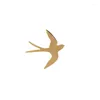 Brooches Swallow For Women Animal Metal Brooch Gold Silver Color Suit Lapel Pins Party Corsage Jewelry Clothing Accessories