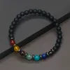 Brins 6 mm yoga 7 bracelet chakra hommes femmes perdues bracelet de l'hématite magnétique magnétique pour hommes bijoux spirituel