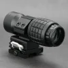 Optics Tactical 3X 5x Magnifier Lens Optics Scope wiht Release rapide Flip Flip 20 mm Rail Mount
