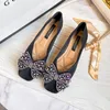 Zapatos informales 33-43 Mujeres grandes de primavera plana y otoño Hermosa sección de mariposas suelas no deslizantes bocas poco profundas