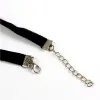 Colliers 9 mm de large style punk Black Velvet Ribbon Choker Collier gothique bijoux pour femmes accessoires 10 PCS / Lots