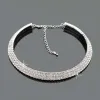 Colliers Traizy Sparkling Silver Colon Crystal Collar Chain Choker Collier Bridal Wedding Fart