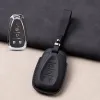 Leather Car Key Cover for Chevrolet Chevy Malibu Camaro Cruze Traverse Sonic Volt Bolt Equinox Shell Case Workmanship Like Silk