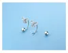 Stud Earrings Korean Fashion Stainless Steel Cz Ear Studs Cartilage Earring For Women Small Zircon Bow Piercing Jewelry Gifts