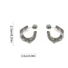 Boucles d'oreilles 1 paire en résine claire cerceau acrylique cshelins boucles d'oreilles géométriques nouvelles femmes boucles d'oreilles irrégulières tendances suspendues bijoux de fête