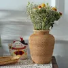 Vases Panier de tissage Panier de rotin vase Fleur Centres de table de mariage