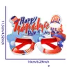 Andra bröllop gynnar American Independence Day Party Glasses JY 4th National Decoration Accessories USA Stars and Stripes Frames Dro Dhqeg