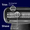 Body Back wet dry electric shaver for men Ball Groin hair trimmer rechargeable Pubic body groomer shaving machin with attachment 240420