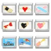 Strands Mody Dream Lucky Love Words Italienisch Charm Links Quadratperlen passen 9 mm italienisches Armband Edelstahl DIY Machen Sie Geschenke