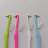 1pcs ortodontik interdental fırça tek kirişli yumuşak dişler temizleme diş fırçası ağız bakım aracı küçük kafa yumuşak saç implantı yetişkin