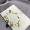 Bracciale bussola di lusso con bracciale ad alta versione Bracciale a quattro braccialetti a foglia classici BRCELET18K BRACCHETTO GOLD CAMPIO BRACCHIO DEL BRACELLE DONNA FASH