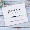 Brins Frère Sœur Gift Morse Code Bracelet pour femmes hommes Frère Friendship Bouded Bracelet Couple Bracelet DIY DIY