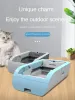 Boxes Automatic Cat Litter Box Self Cleaning Smart Cat Toilet Trainning Kit Pet Litter Box Tray Splash Proof Arenero Gato Cerrado