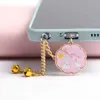 Сотовой телефон Анти-жаль гаджетов Kawaii Pink Rabbit Dust Puck Charm Anti Dust Cap Type C Зарядный порт для iPhone подвеска 3,5 мм.